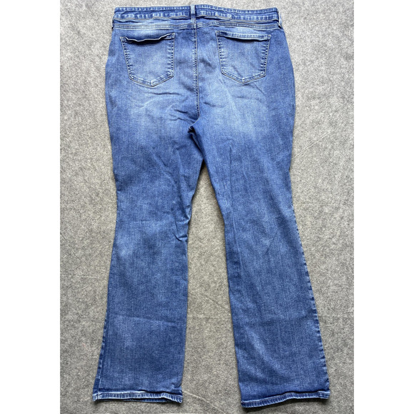 NYDJ Jeans Womens 18 Blue Barbara Bootcut Lift Tuck Stretch Denim Pants - Picture 13 of 14